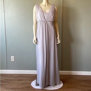 Eureka Elegant Gray Dress with Rhinestone Detail